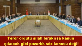 Pazarlık söz konusu değil