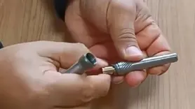 Şüpheli şahsın üzerinden kalem tabanca çıktı