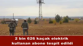 2 bin 626 kaçak elektrik  kullanan abone tespit edildi