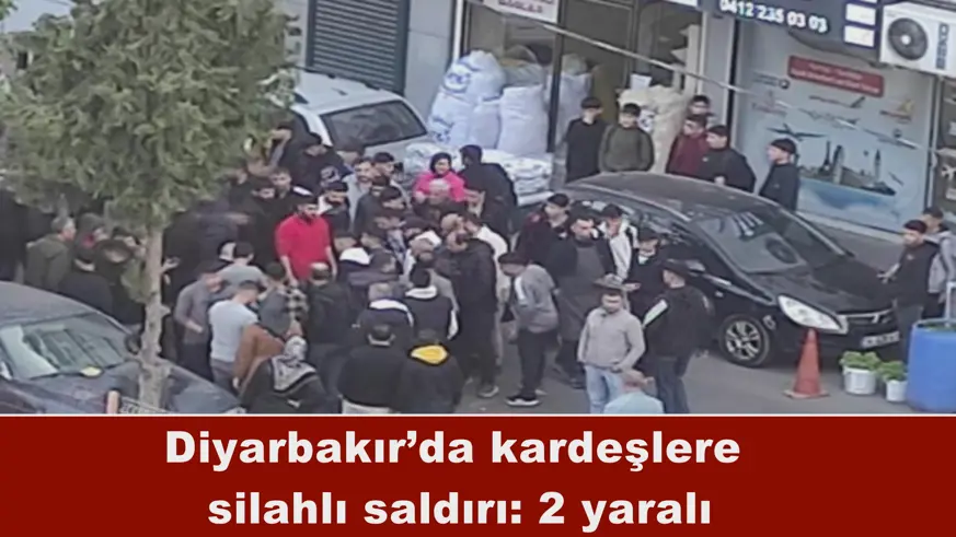 Diyarbakır’da kardeşlere  silahlı saldırı