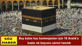 18 Aralık'a  kadar ek başvuru süresi tanındı