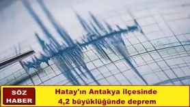 Hatay'ın Antakya ilçesinde  4,2 büyüklüğünde deprem