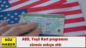 ABD, Yeşil Kart programını  süresiz askıya aldı