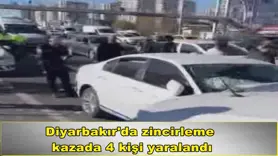 Diyarbakır'da zincirleme  kaza