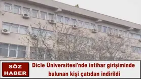 Dicle Üniversitesi'nde intihar girişimi