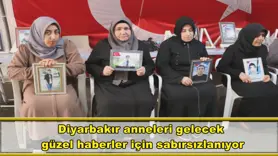 Diyarbakır anneleri gelecek  güzel haberler için sabırsızlanıyor