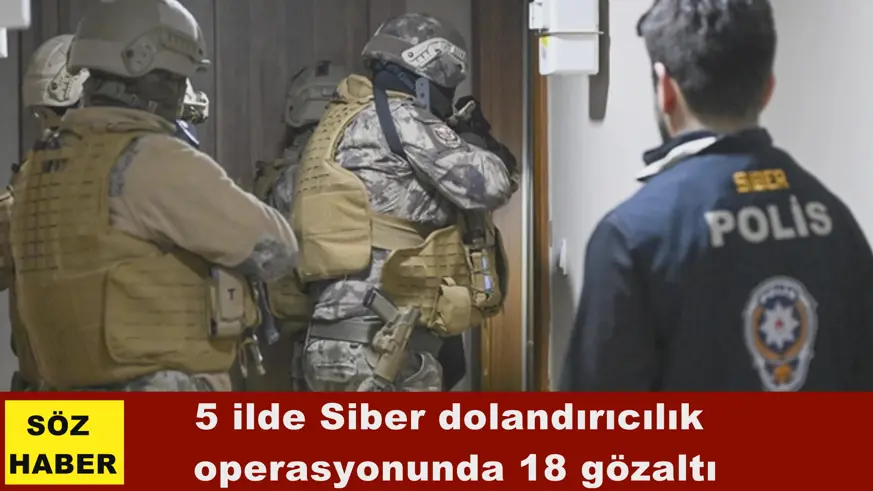 5 ilde Siber dolandırıcılık  operasyonu