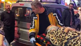 Tartıştığı kocasının elinde bıçağı görünce ikinci kattan atladı