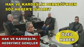 Hak ve Kardeşlik Derneği’nden Söz Haber’e ziyaret