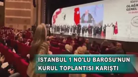 İstanbul 1 No'lu Barosu'nun kurul toplantısı karıştı