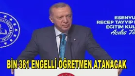 Bin 381 engelli öğretmen atanacak