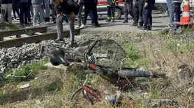 Trenin çarptığı yaşlı bisikletli hayatını kaybetti