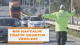 Bir haftalık trafik denetim verileri