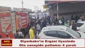 Oto sanayide patlama: 4 yaralı