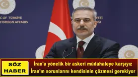 İran'a yönelik bir askeri müdahaleye karşıyız