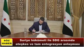 Suriye hükümeti ile SDG arasında  anlaşma