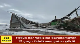 Diyarbakır'da 12 fabrikanın çatısı çöktü