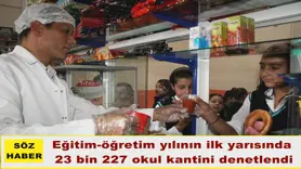 23 bin 227 okul kantini denetlendi