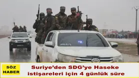 Suriye’den SDG’ye Haseke  istişareleri için 4 günlük süre