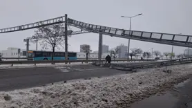 MOBESE Kameralarının Bulunduğu Direk Çöktü