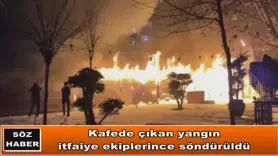 Diyarbakır’da kafede yangın paniği