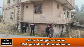 Zehir trafiğine darbe