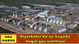 Diyarbakır'da üç kuyuda doğal gaz üretiliyor