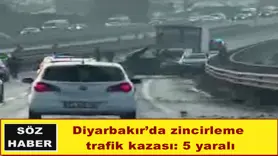 Diyarbakır’da zincirleme trafik kazası