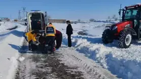 Traktörle ulaşıldı!