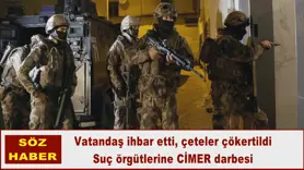 Suç örgütlerine CİMER darbesi