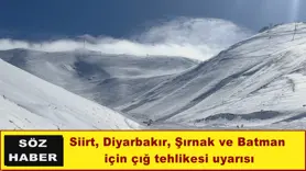 Meteorolojiden 4 il için çığ uyarısı
