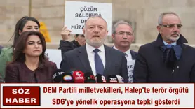 DEM Partili milletvekilleri,  operasyona tepki gösterdi