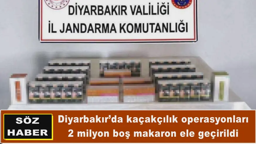 Diyarbakır’da kaçakçılık operasyonları