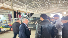 Esnaf ve vatandaşlarla bir araya geldi