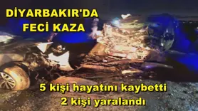 Diyarbakır'da feci kaza