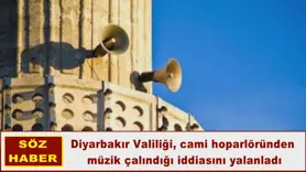 Cami hoparlöründen  müzik çalındığı iddiası