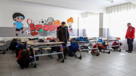 Öğrencilere afet tatbikatı